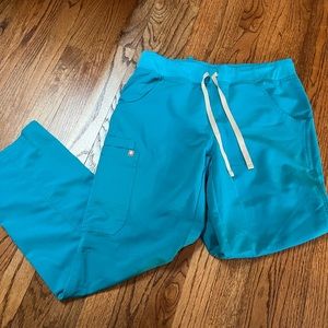 FIGS teal scrub pants **rare color**
